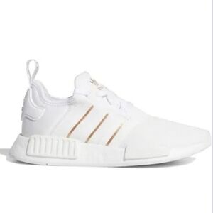 Adidas NMD White and Rose Gold strips 7 1/2